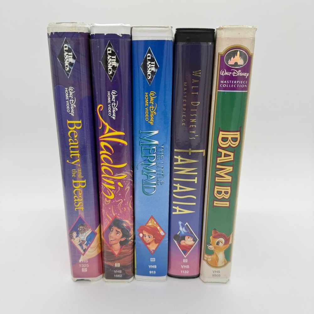Disney Animated Cartoon Classic VHS Movie Tape Collection - Picture 2 of 10